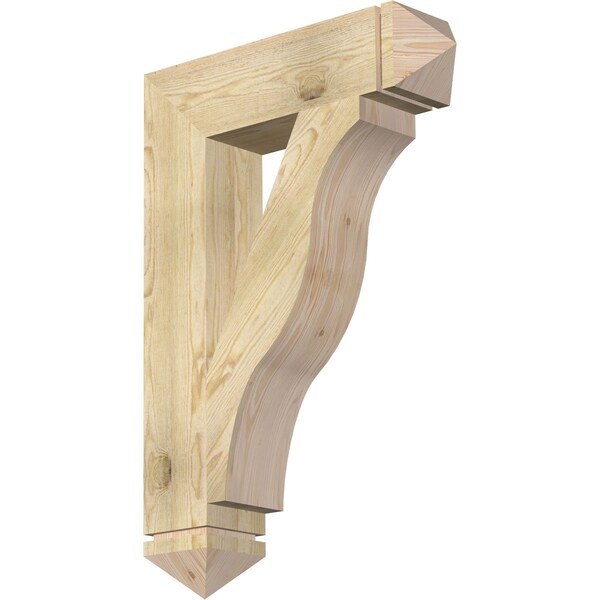 Ekena Millwork Funston Arts & Crafts Rough Sawn Bracket, Douglas Fir, 6"W x 26"D x 38"H BKT06X26X38FST03RDF - main